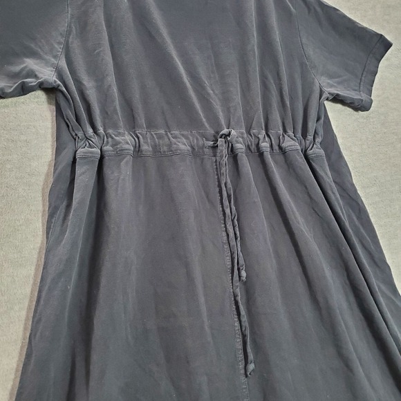 VINTAGE‎ Cover Charge Women Dress XL Black Shirt Drawing Pockets 90s USA - Picture 9 of 10